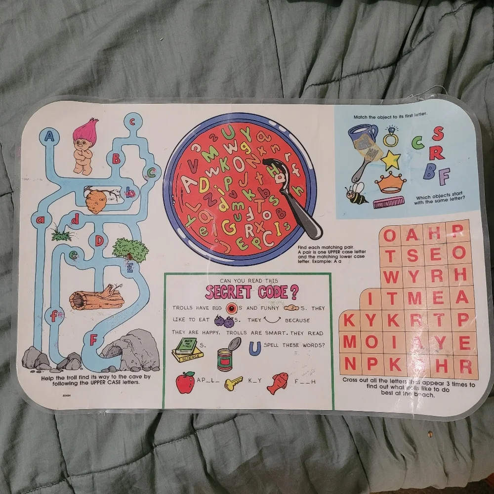 90's Trolls Placemat (authentic) - Picture 4 of 4